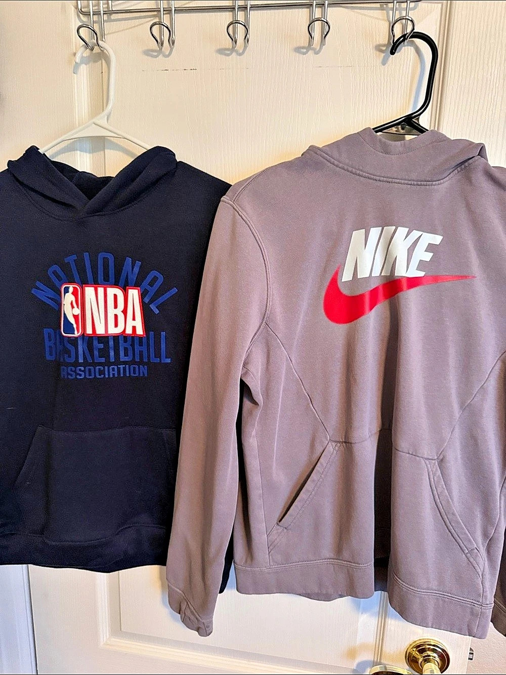 1 Nike Boys XL Grey Hoodie & NBA blue Hoodie